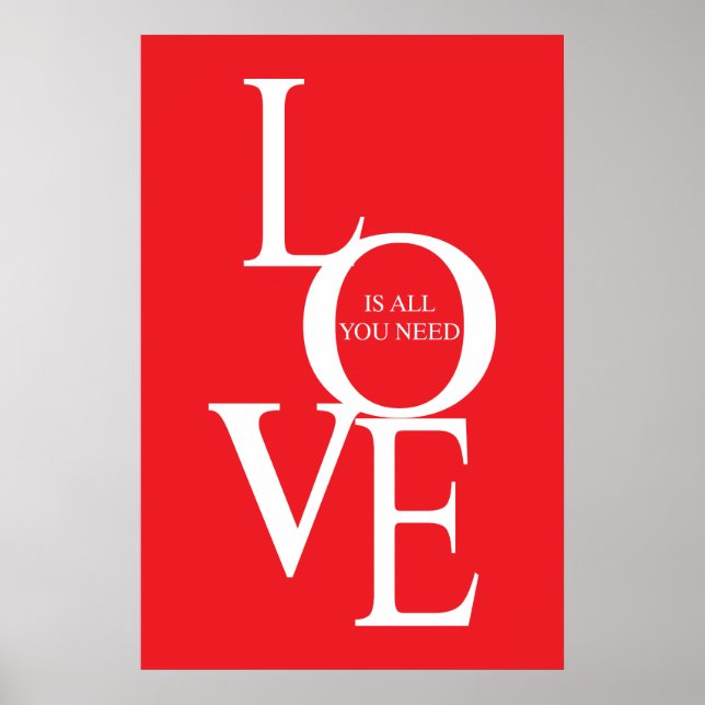 Póster Love is all you need (Frente)
