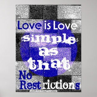 Póster Love Is Love. Simple As That...Poster