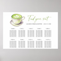 Love is Matcha Carta de asientos de boda