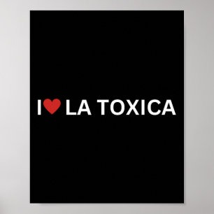 Póster Love La Toxica Y El Toxico Funny Pareja Hispana L