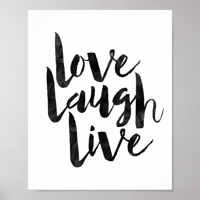 Póster Love Laugh Live (Frente)