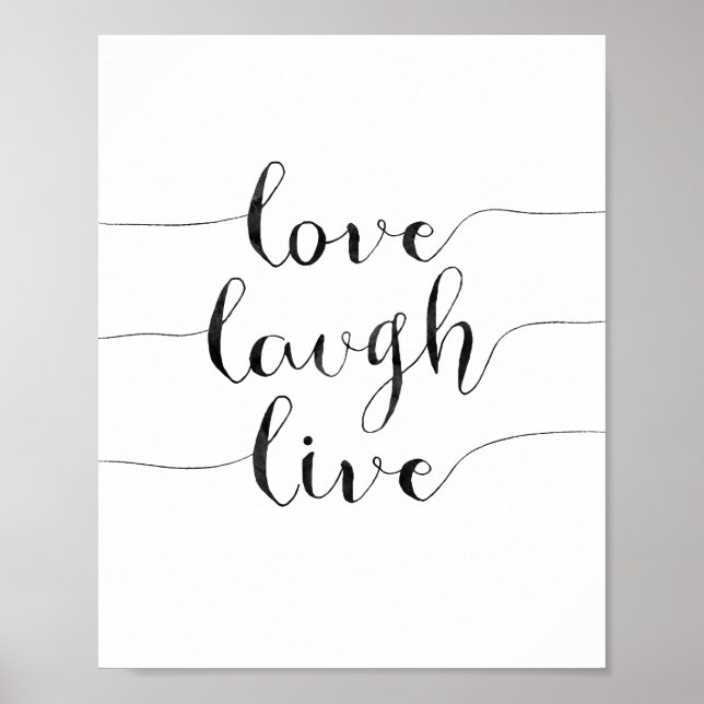 Póster Love Laugh Live (Frente)