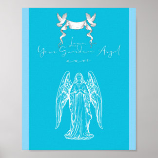 Póster Love Letter Design - Love, Your Guardian Angelxxoo