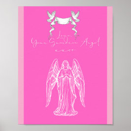 Póster Love Letter Design - Love, Your Guardian Angelxxoo