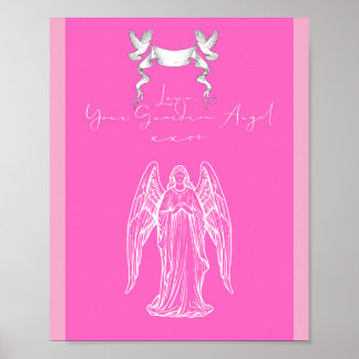Póster Love Letter Design - Love, Your Guardian Angelxxoo