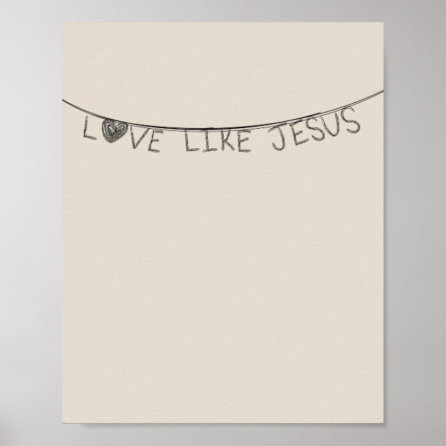 Póster Love Like Jesus (Frente)