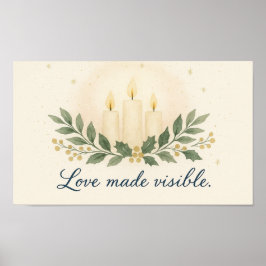 Póster Love Made Visible — Christmas Poster