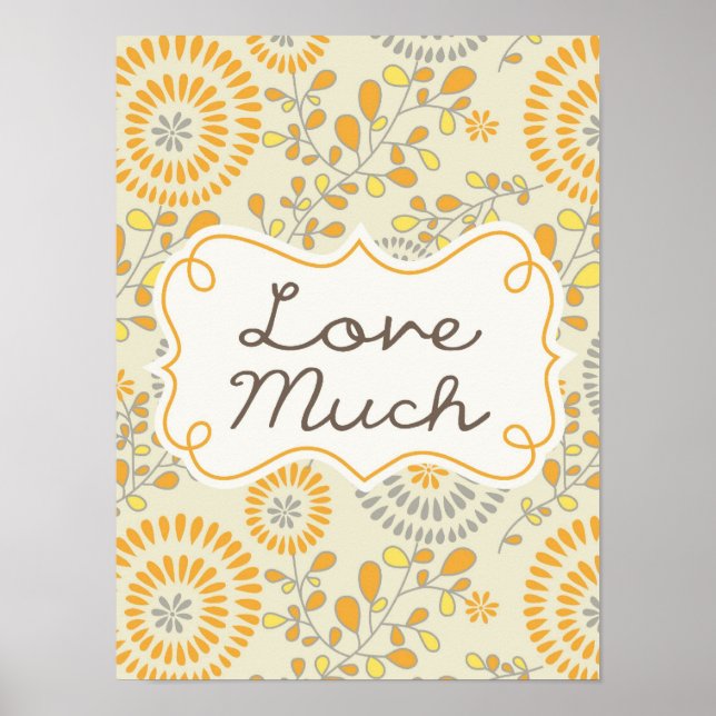 Póster Love Much Flower Poster (Frente)