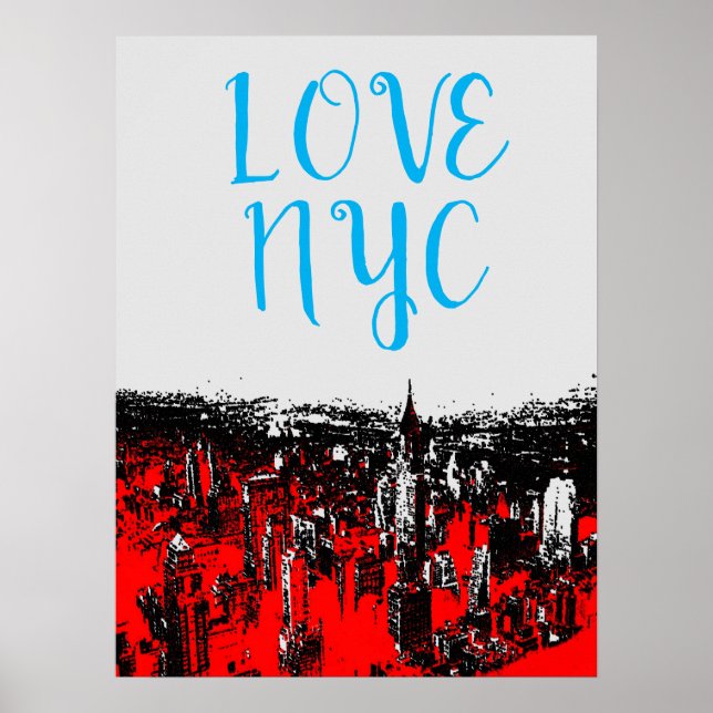 Póster Love NYC Manhattan New York (Frente)