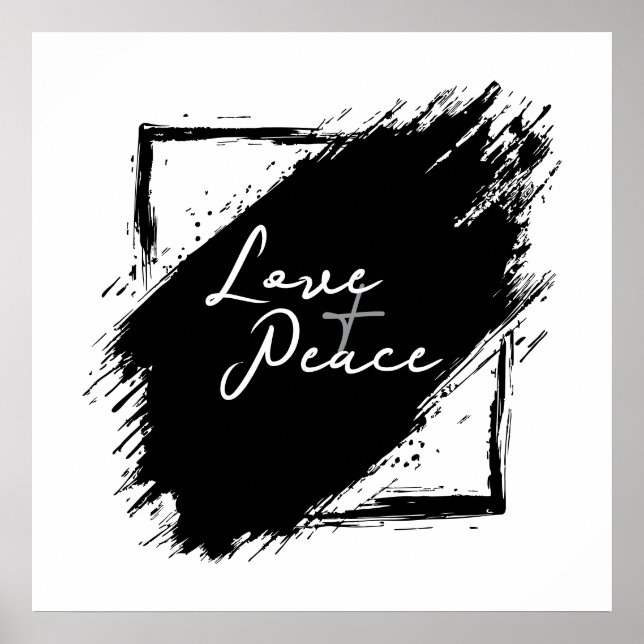 Póster Love & Peace poster & Prints (Frente)