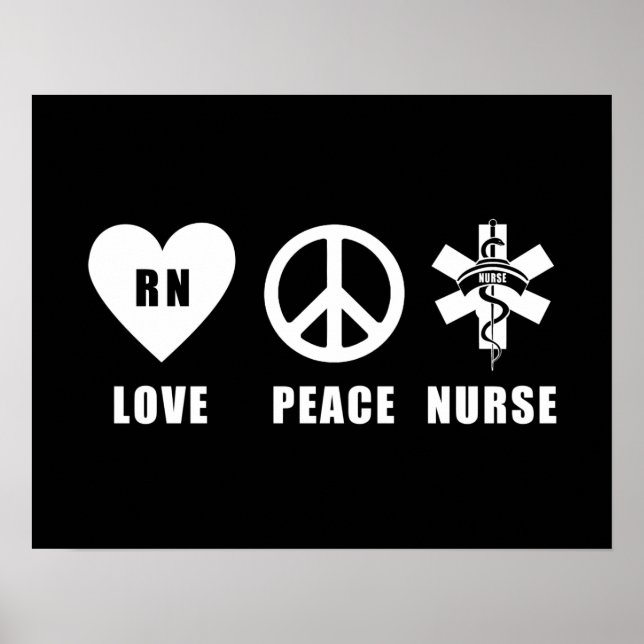 Póster Love Peace RN (Frente)