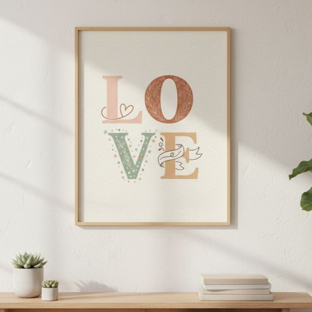 Póster LOVE Poster | Quote Poster | Love Image |  (Subido por el creador)