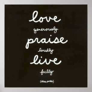 Póster Love-Praise-Live