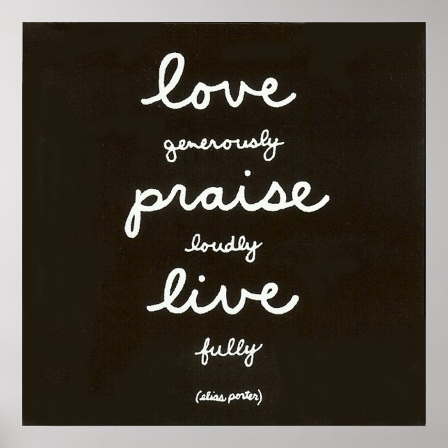 Póster Love-Praise-Live (Frente)