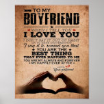 Póster Love Quote For Boyfriend, Husband Love Birthday<br><div class="desc">Love Quote For Boyfriend,  Husband Love Birthday</div>