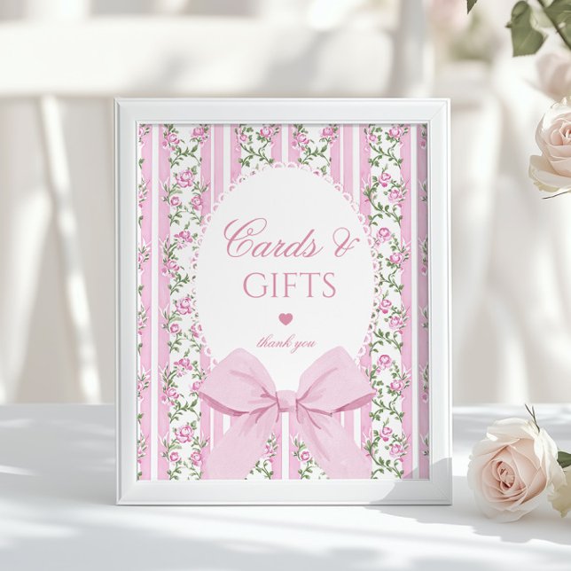 Póster Love Shack Baby Cards and gifts Floral Bow (Subido por el creador)
