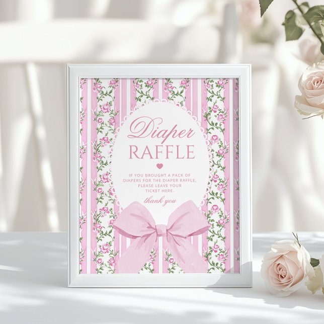 Póster Love Shack Baby Diaper raffle Coquette Bow (Subido por el creador)