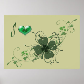 Póster Love Shamrock Poster