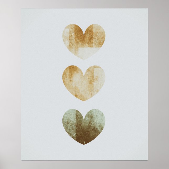 Póster Love Simple Boho Dibuja Boho Moda Estética Bohe (Frente)