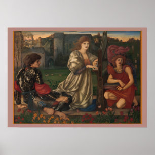 Póster "Love Song" Edward Burne-Jones Pre-Raphaelite art