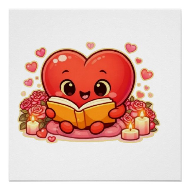 Póster Love Stories Begin Within the Heart (Anverso)