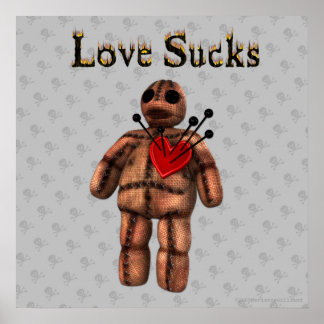 Póster Love Sucks Voodoo Poster