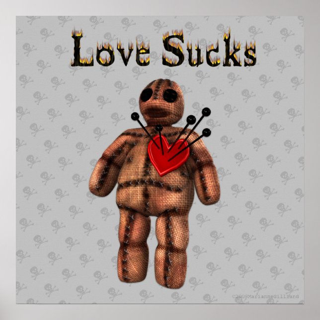 Póster Love Sucks Voodoo Poster (Frente)
