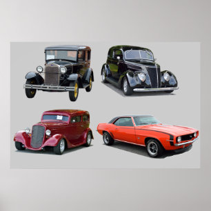 Póster Love Those Old Classic Cars