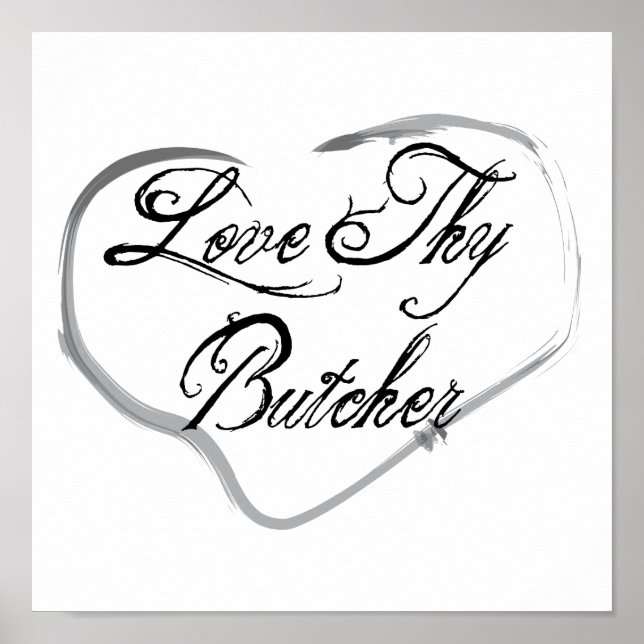 Póster Love Thy Butcher (Frente)