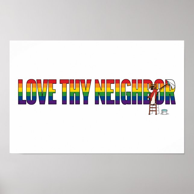 Póster Love Thy Neighbor (Frente)