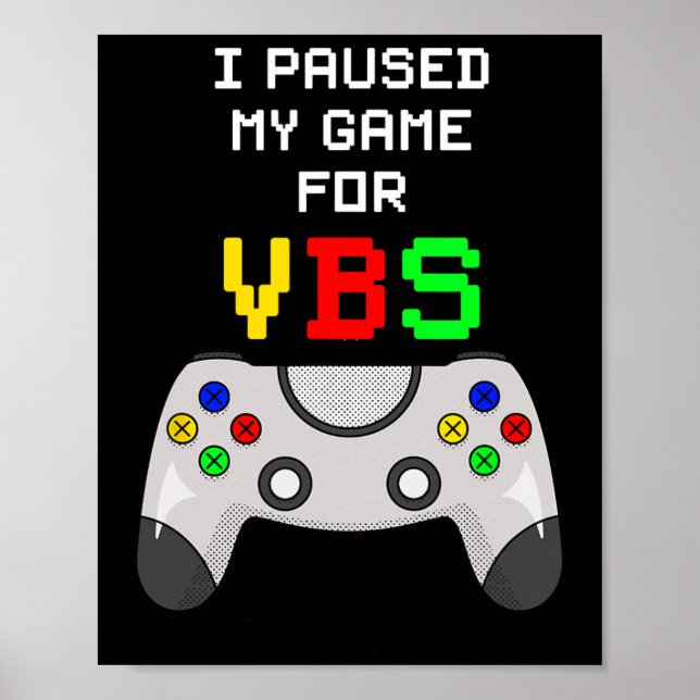 Póster Love Vbs 2024 Video Game Vacation Bible School Gam (Frente)