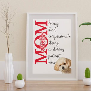 Póster Love you Mom...from your Maltipoo
