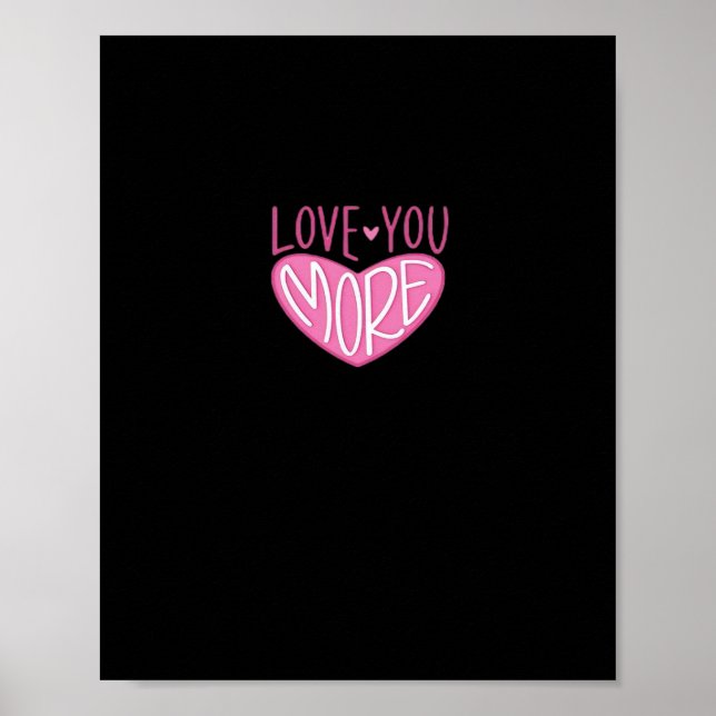 Póster Love You More Contemporary Design  (Frente)