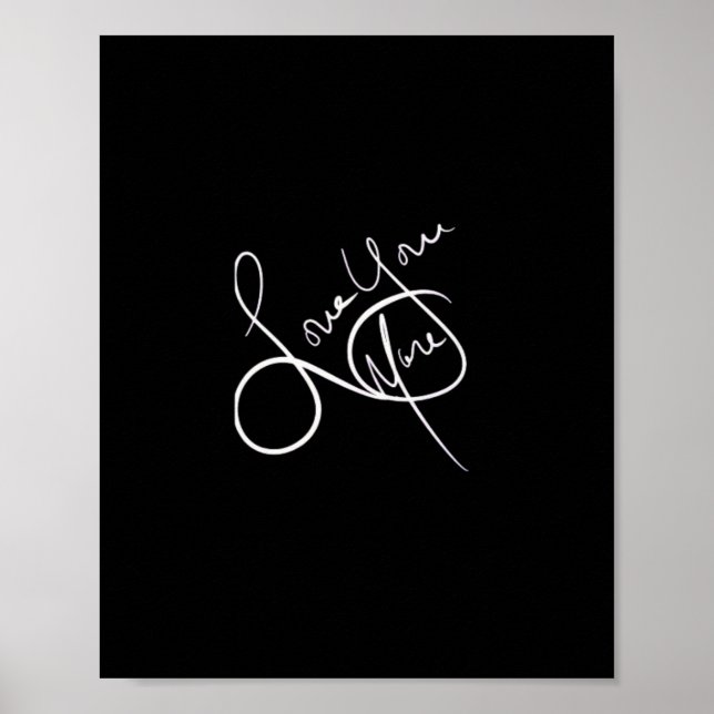 Póster Love You More Modern Aesthetic  (Frente)