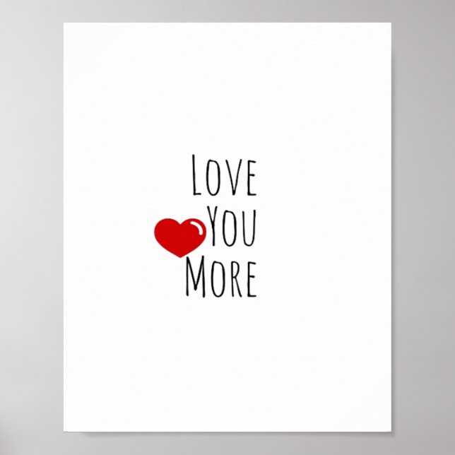 Póster Love You More Refined Aesthetic Style  (Frente)