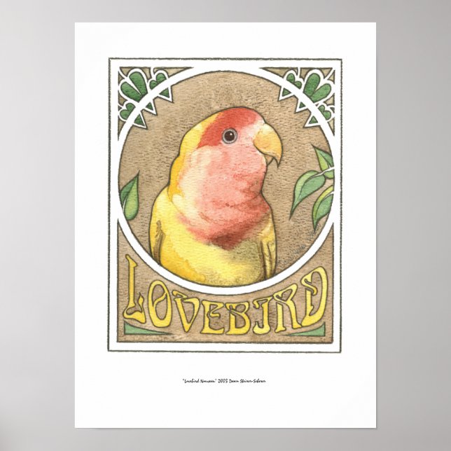 Póster Lovebird Nouveau (Frente)