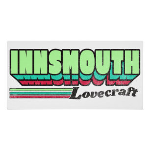 Póster Lovecraft Innsmouth Retro