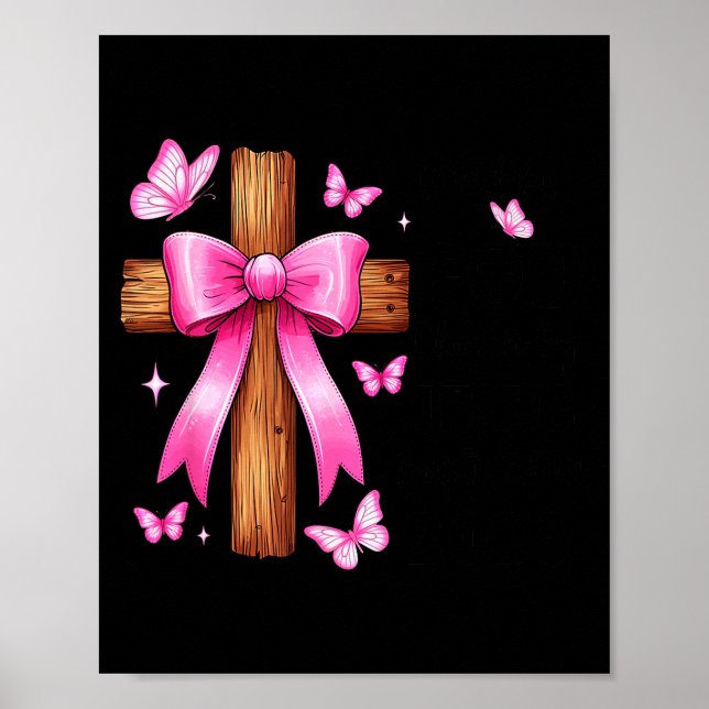 Póster Loved By God Chosen By Jesus Baptized 2025 Coquett (Frente)