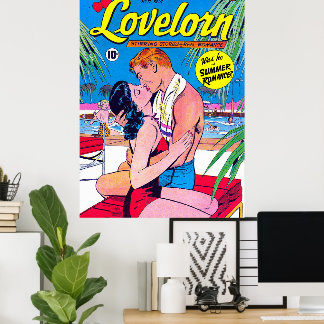 Póster Lovelorn My Summer Romance Viintage Comics