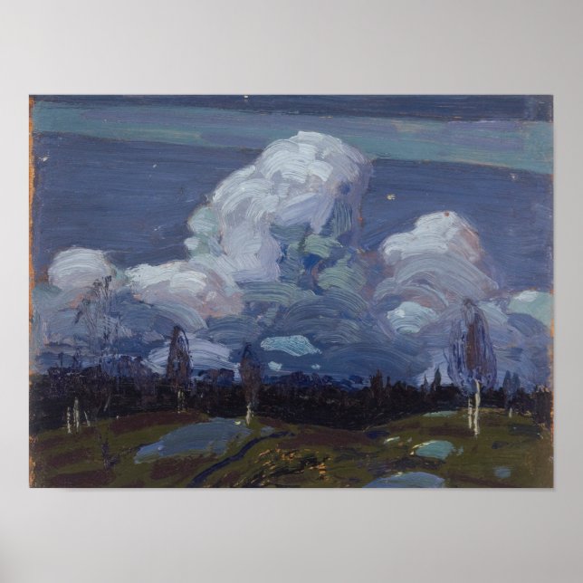 Póster Lovely Canadian Painting Tom Thomson Moonlight (Frente)