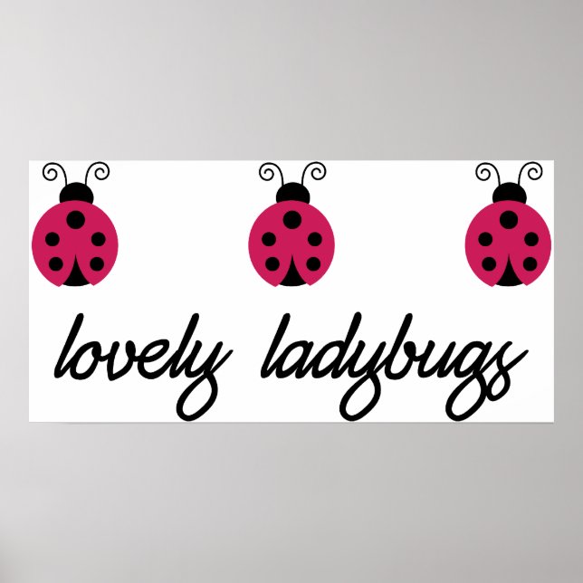 Póster Lovely Ladybugs (Frente)