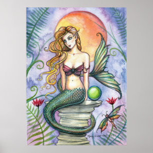 Póster Lovely Mermaid Poster by Molly Harrison