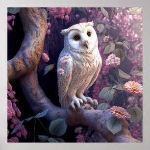 Póster Lovely Owl Portrait