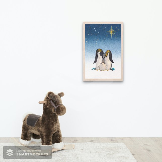 Póster Lovely Penguin Family Watercolor (Subido por el creador)