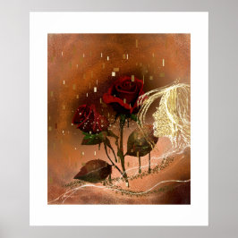 Póster Lovely Rosas de Otoño