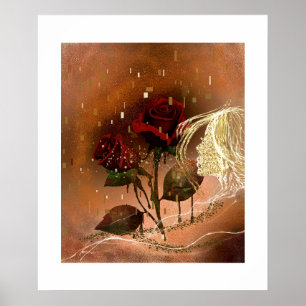 Póster Lovely Rosas de Otoño 