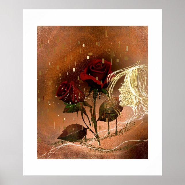 Póster Lovely Rosas de Otoño  (Frente)