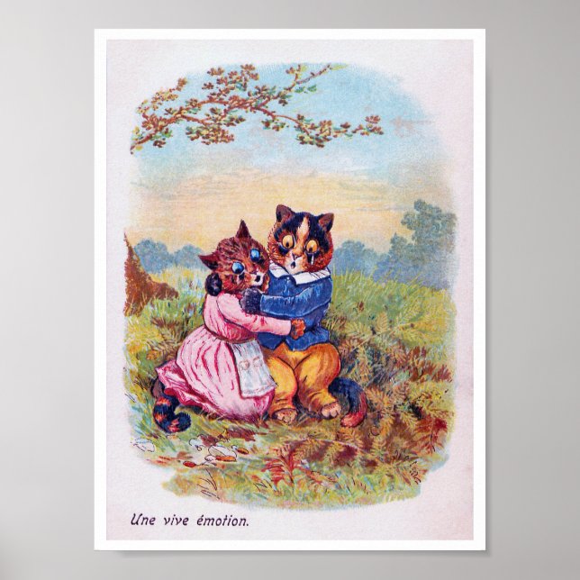 Póster Lovers Cat (Strong Emotion), Louis Wain (Frente)