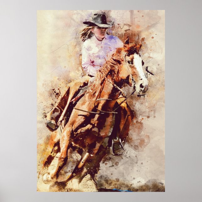 Póster lovers cowboy western or cowgirl western (Frente)