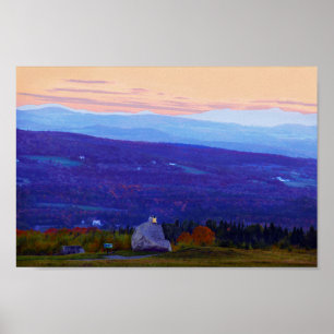 Póster Lovers on Sentinel Rock at Sunset, Vermont